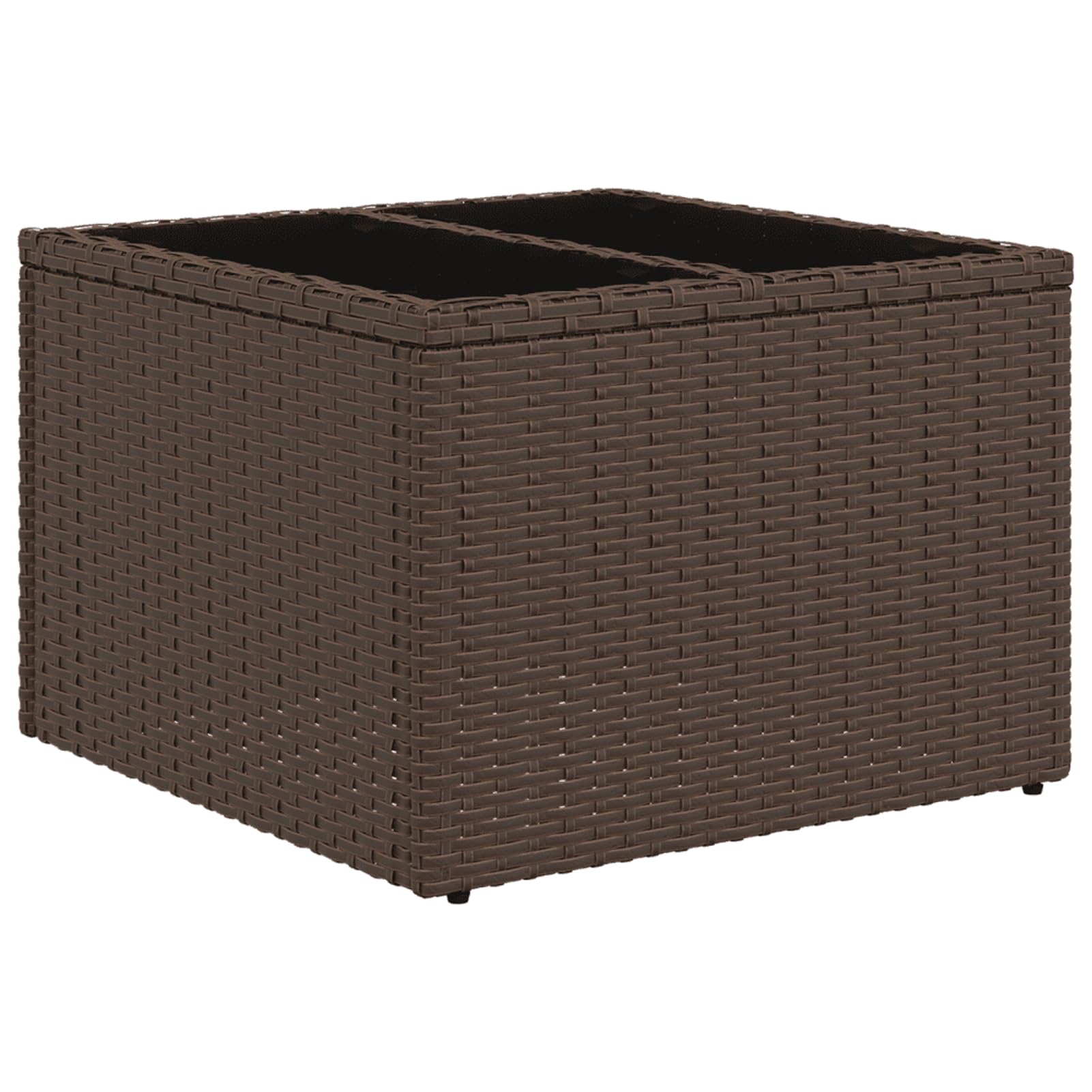 Set Divano da Giardino 7 Pezzi, con Cuscini Sfoderabili e Lavabili, Polyrattan PE Resistente agli UV, Tavolino in Vetro Temperato, per Terrazza, Cortile e Patio