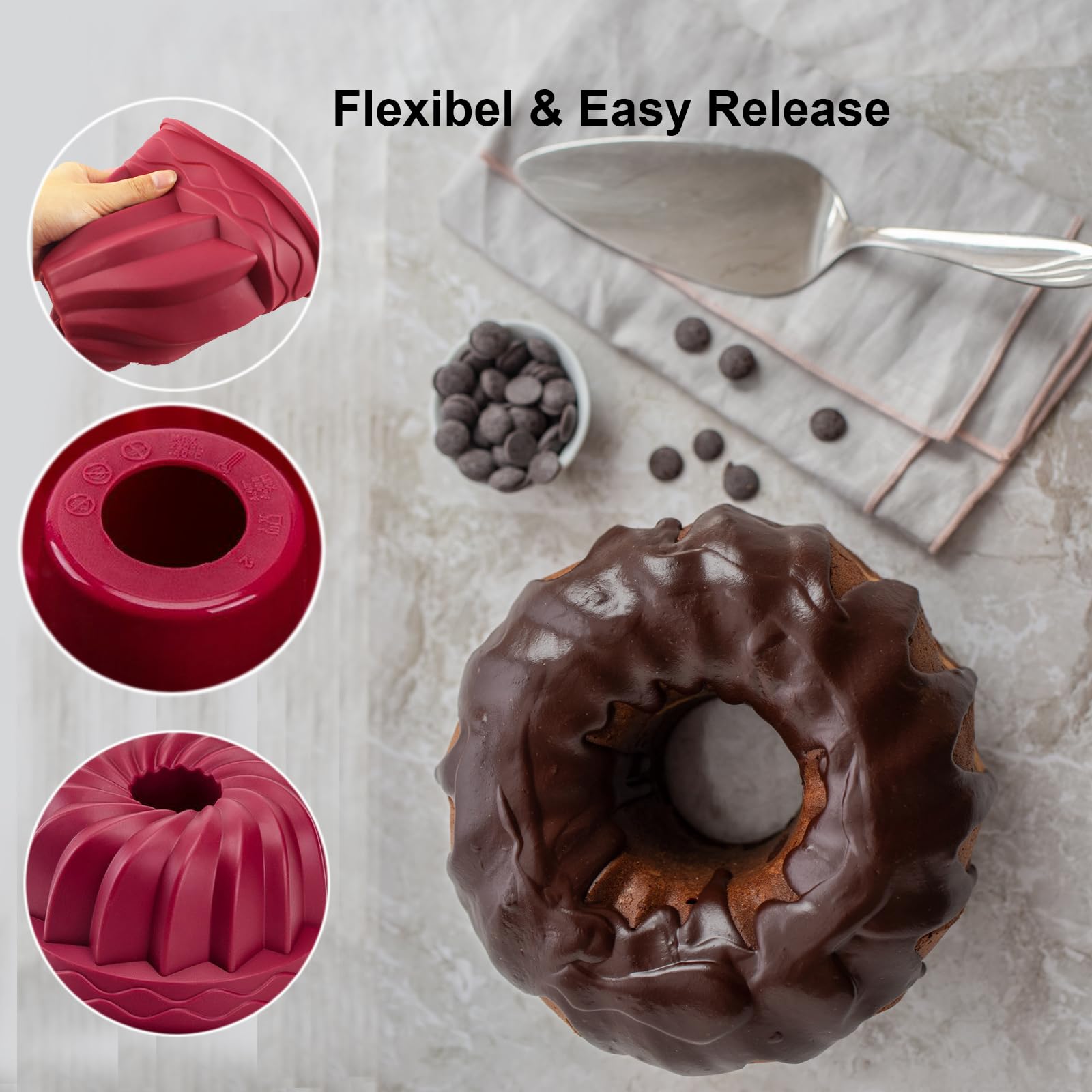 stampo in silicone donuts ciambella glassata