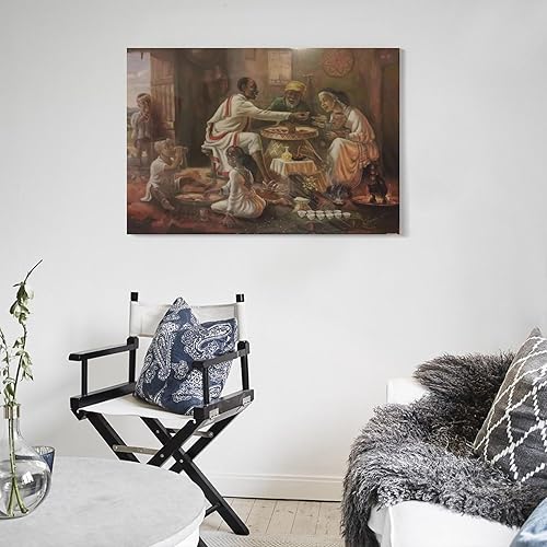 Miniatura 5 de AAHARYA Póster vintage etíope para pared familiar, lienzo impreso, lienzo para pared, póster de arte de pared para dormitorio, sala de estar,