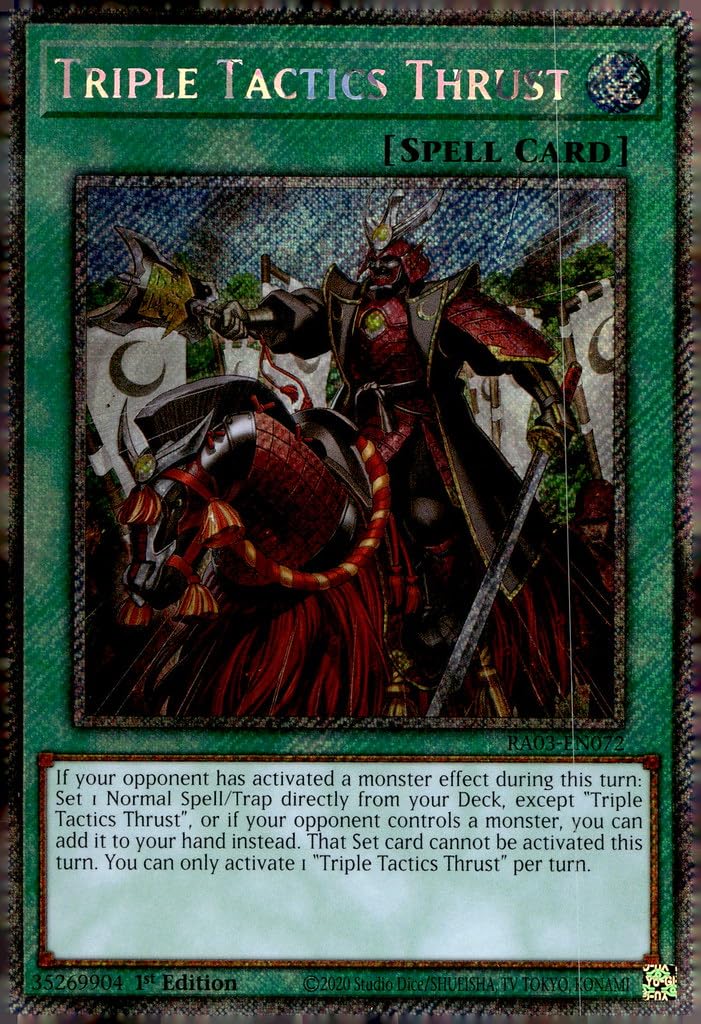 Triple Tactics Thrust – MZMI-EN084 – Carta Ultra Rara 1a Edizione – Yu-Gi-Oh! Gioco Di Carte