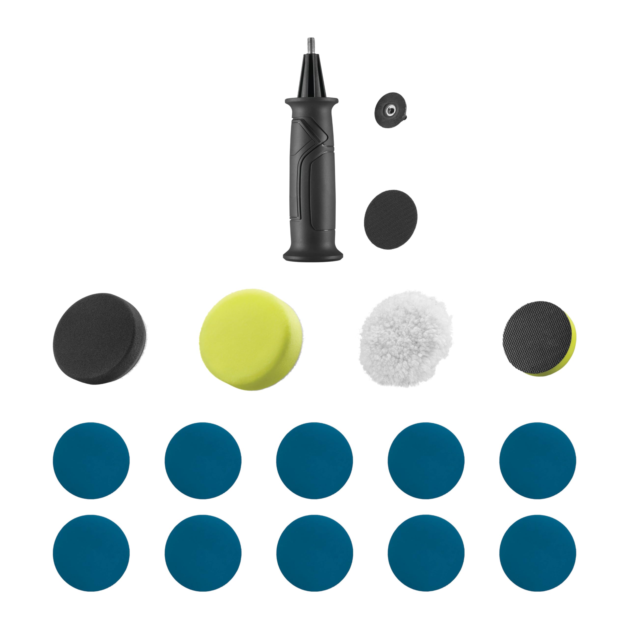 RYOBI 18 V ONE+ Akku-Polierer-und Schleifmaschine RDP18-0 (50/75 mm Polierteller, 2-Gang-Getriebe, abnehmbarer Handgriff, ohne Akku und Ladegerät)