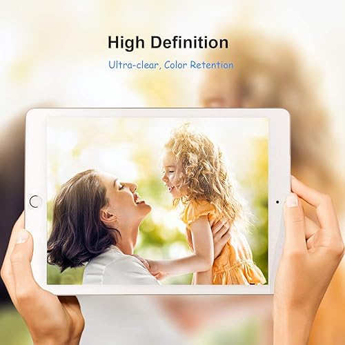 Miniatura 8 de Gerutek Paquete de 2 protectores de pantalla para iPad de 987 generación, (modelos 202120202019) película templada de 10.2 pulgadas, compatible con