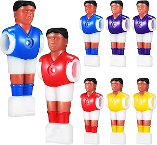 Zerodeko Figuras De Jogadores De Reposição De Pebolim 8 Peças Jogadores De Mesa De Futebol Peças De Reposição De Jogadores De Futebol Masculino Peças De Máquinas De Futebol