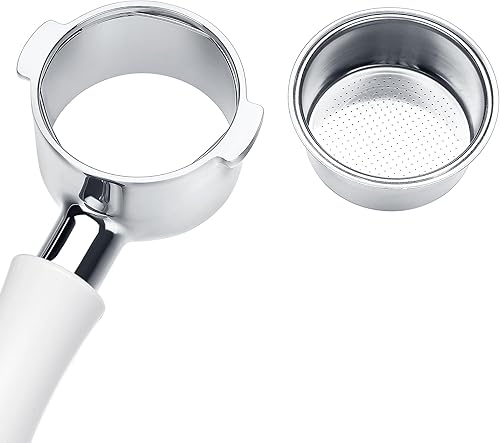 Miniatura 77 de Normcore Portafiltro sin fondo desnudo de 2.008 in, 3 orejas, se adapta a Delonghi Dedica EC680 y EC685, y máquinas de café SMEG y EUPA con mango