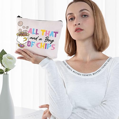 Miniatura 3 de BWWKTOP Bolsa de maquillaje Mrs. Potts And Chip Beauty Beast Inspired Gifts All That And A Bag of Chips Chip Merchandise, Bolsa De Chips, Bolsa