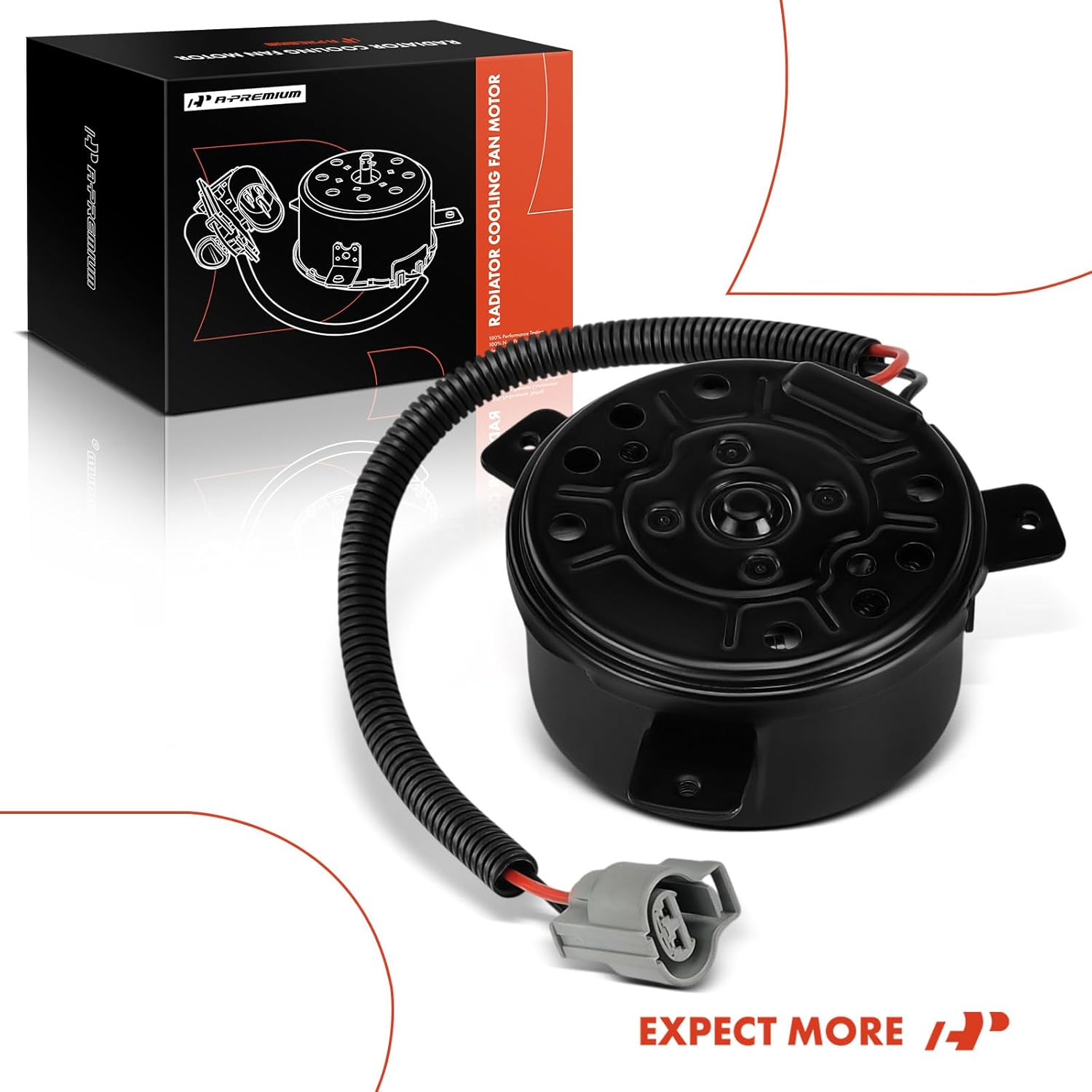 A-Premium Radiator Fan Motor Compatible with Hyundai Elantra 2019-2020 & Kia Forte 2019-2021, Forte5 2020-2021, 2.0L