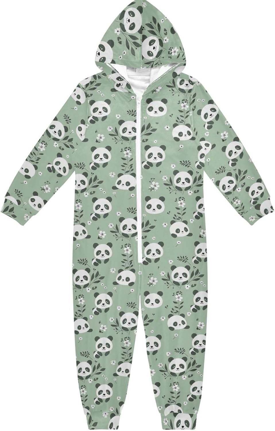 Sleepwear Holiday Pajamas Cute Soft Hooded One-Piecing Loungewear Sleepwear for Parties Sleepovers 4-14Y