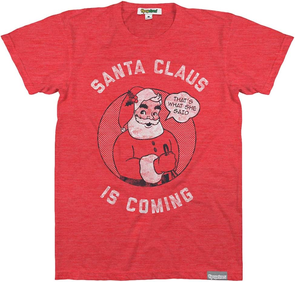 Men's Funny Christmas T Shirts - Hilarious Xmas Shirts for Ugly Christmas Sweater Party