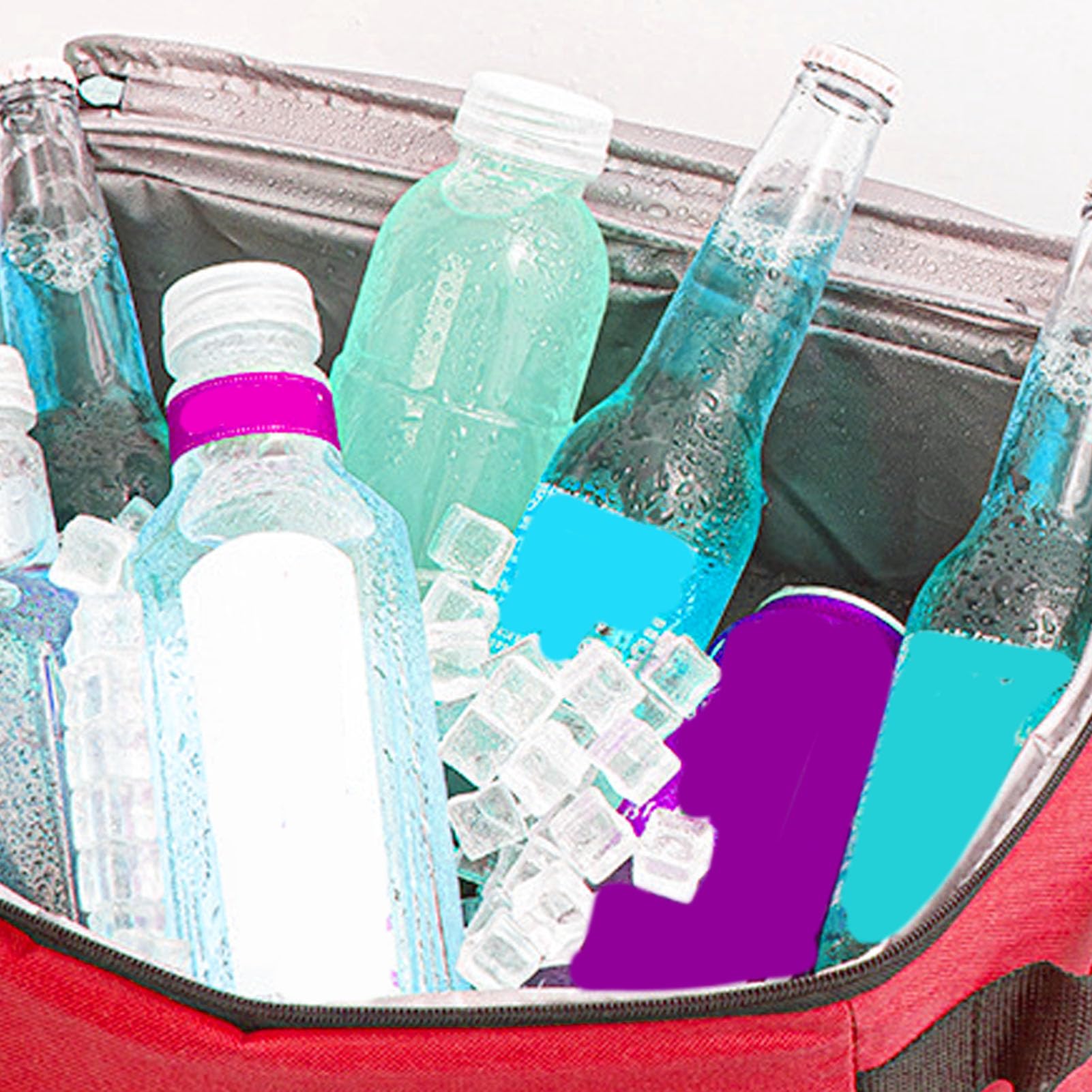 Borsa frigo a rotelle, 43L grande capacità impermeabile pieghevole borsa frigo con ruote, altezza regolabile portatile refrigeratore con ruote refrigeratore isolato per campeggio