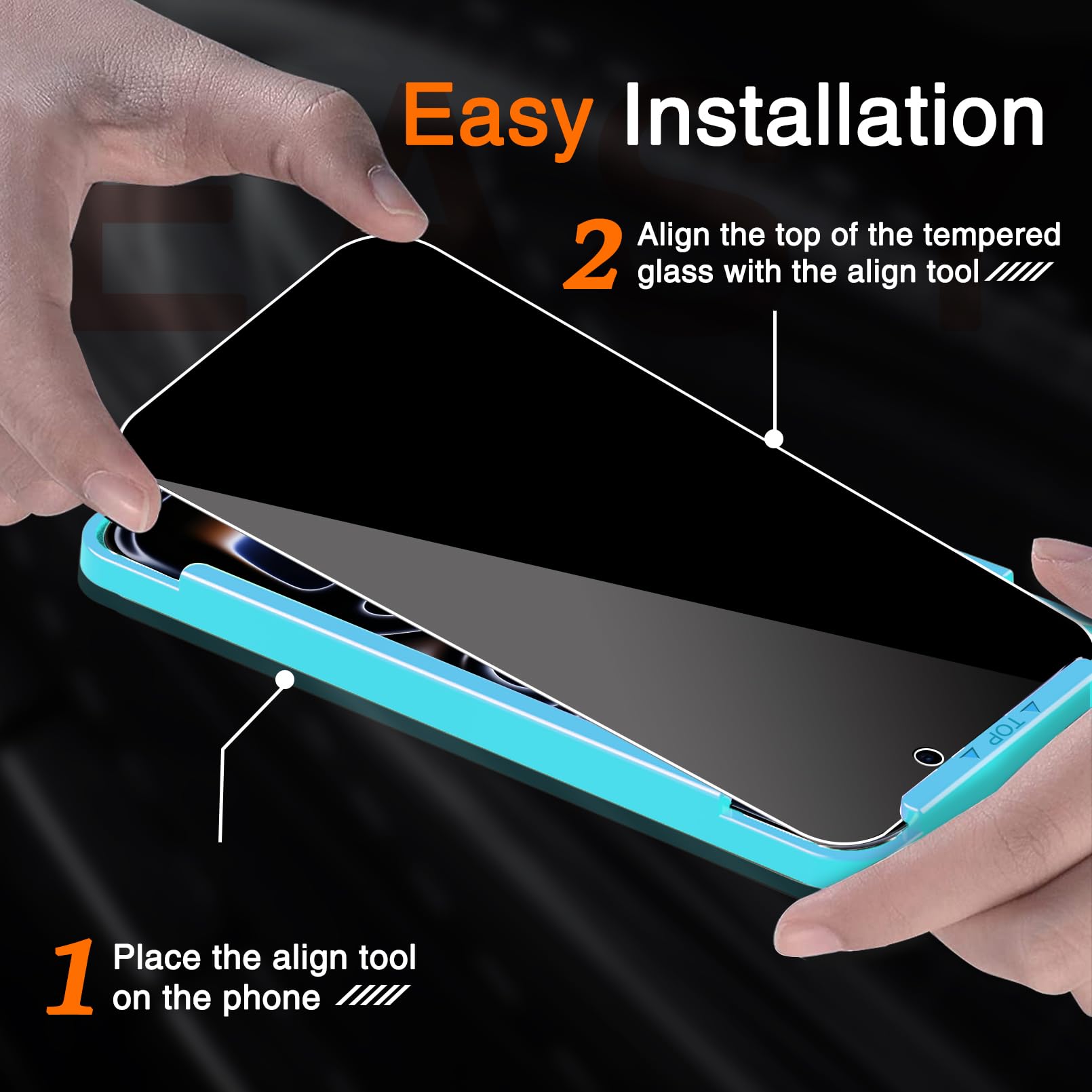 Milomdoi 3 Pezzi Vetro Temperato per iPhone 17 Pro Pellicola Privacy Accessori AntiSpy Protettivo 3 Pezzi Cover Protezione Pellicola Fotocamera [True 25°Anti Spy]
