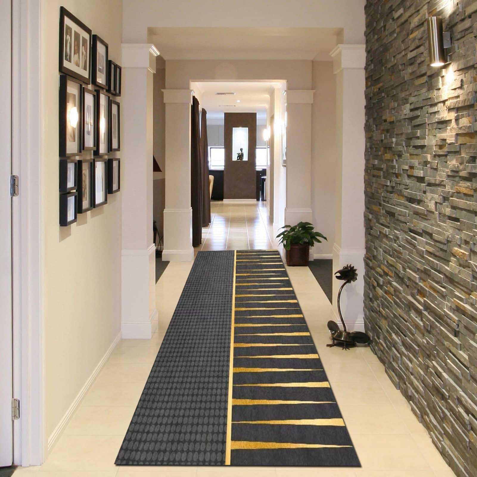 Tapis lavable en machine pour couloir et cuisine antidérapante