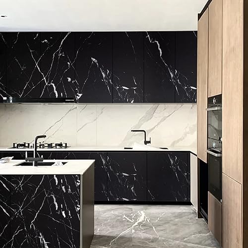 Miniatura 129 de practicalWs Papel tapiz de mármol para despegar y pegar de 15.7 x 236.2 pulgadas, papel de contacto de mármol para armarios y cajones, papel