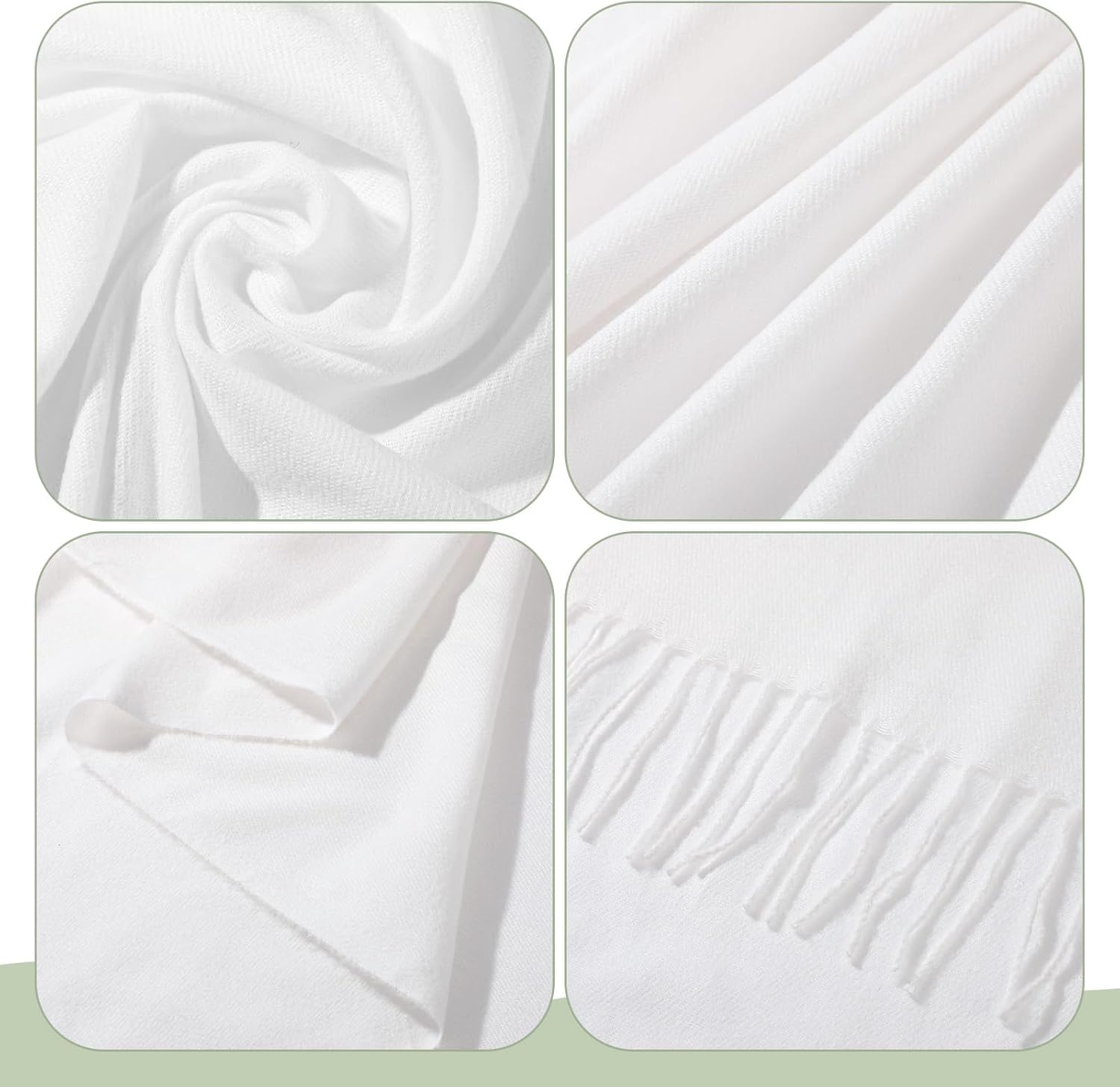 Haysandy Bulk Pashmina Shawls Winter for Wedding Women Scarf Bridesmaid Shawls and Wraps Valentine's Day Party Gift for Guest - Image 3