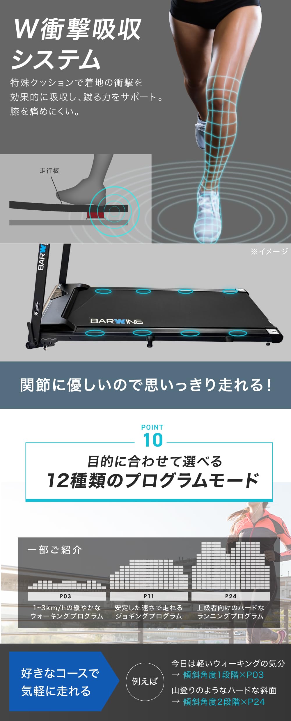 Amazon | BARWING(バーウィング) ルームランナー ブラシレスモーター