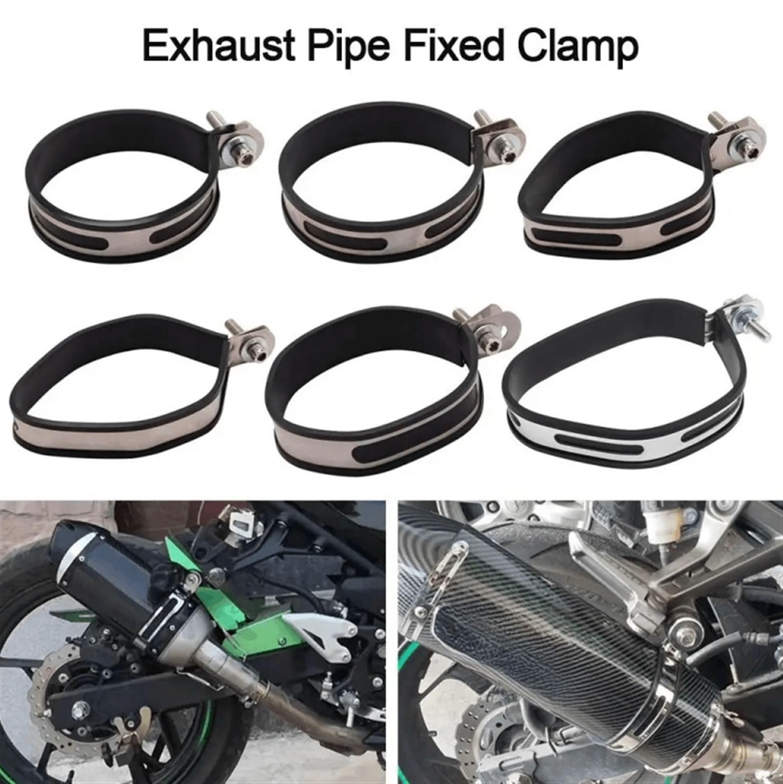 Amazon.com: ByoBLu Universal Motorcycle Exhaust Clamp Exhaust Pip 