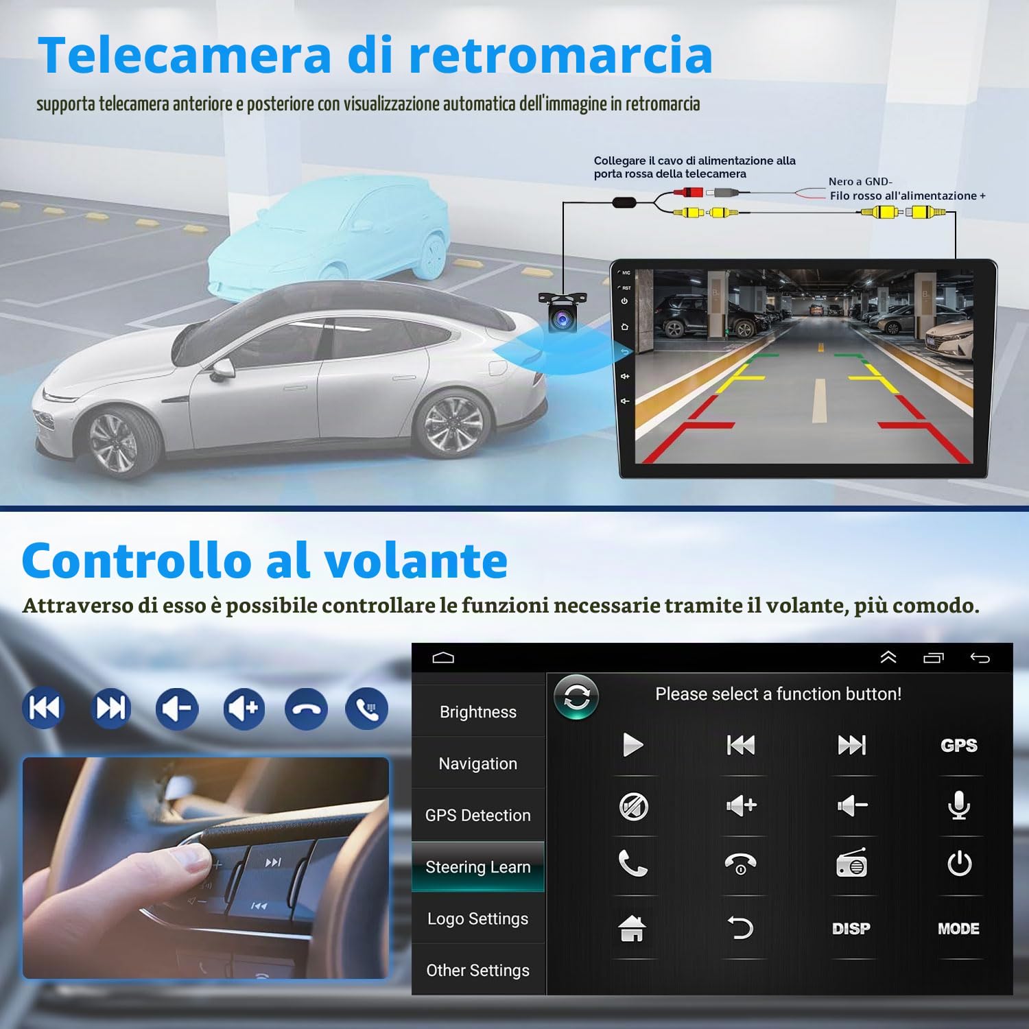 Autoradio 2 DIN Android 14 per Chevrolet Cruze 2008-2015, Schermo Touch 9.7 Pollici 4+64G, Compatibile con CarPlay Wireless e Android Auto, Bluetooth GPS FM/RDS, Navigazione Auto con SWC DSP