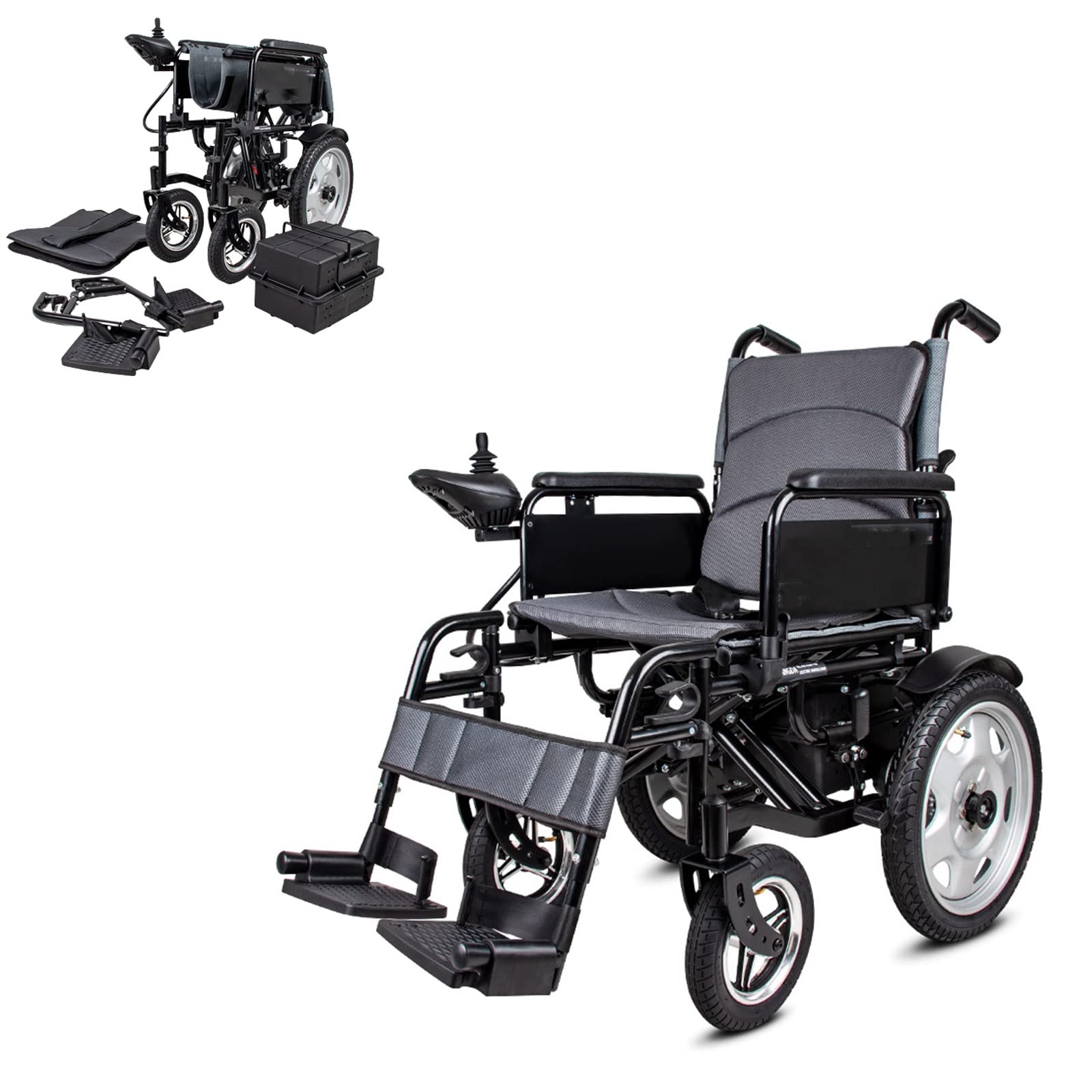 Amazon | 電動車椅子、正味重量38kg、軽量で折りたたみ可能-700wピーク