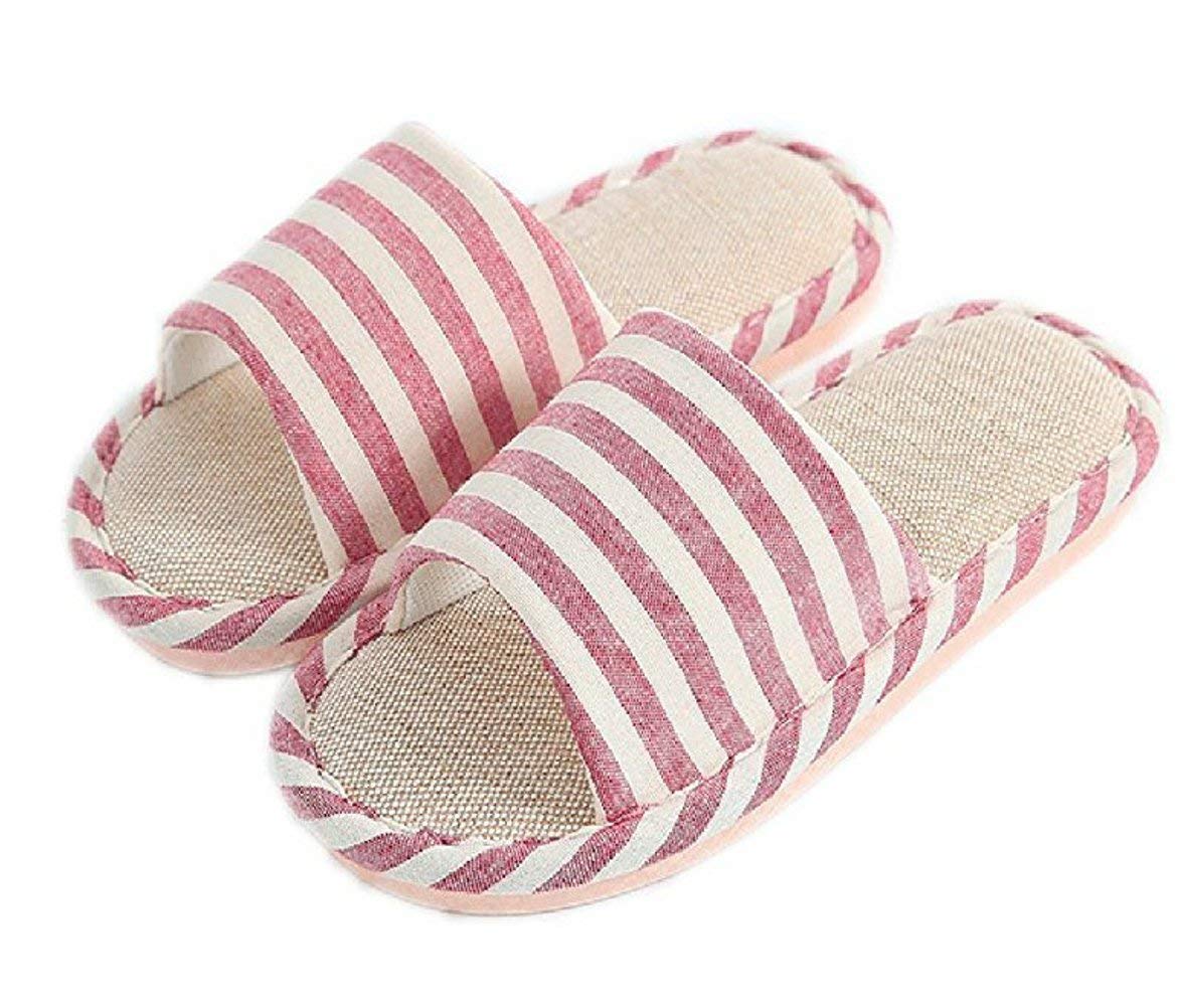 AioTio Anti-Slip Linen Slippers for Indoor Home Use Stylish Comfortable Casual Cotton Flax Slipper