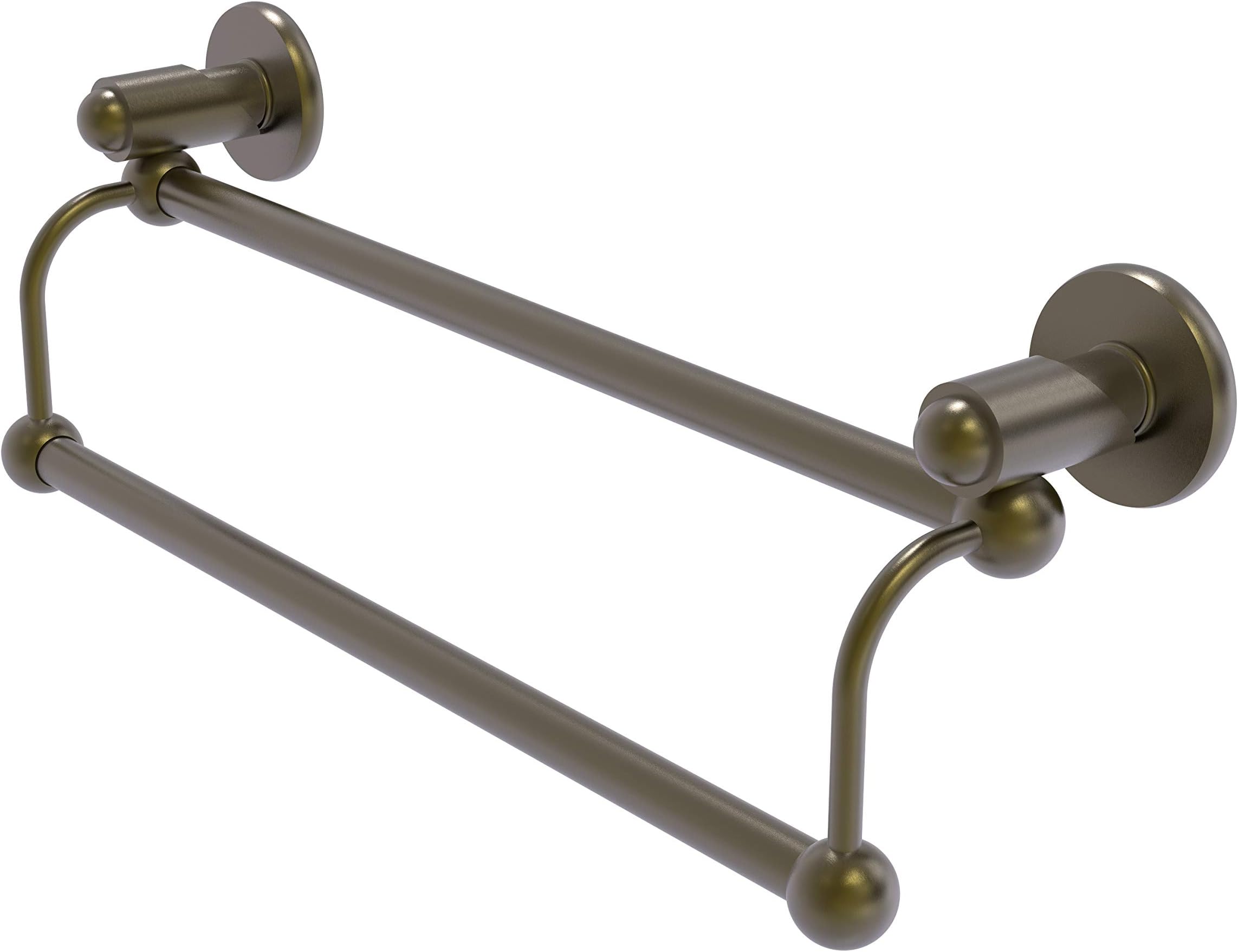 Allied BrassSH-72/36 36 Inch Double Towel Bar, Antique Brass