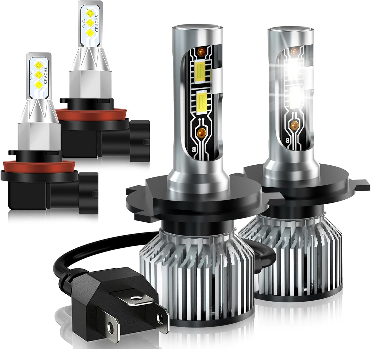 Compatible For Honda Crv 2002 2003 2004 2007-2014 Bulbs, Multi-position Beam Fog Light Bulbs,Pack of 4