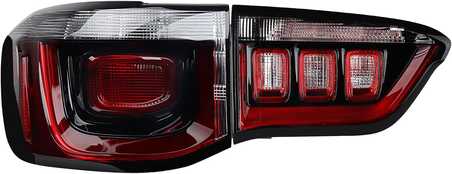 Astra Depot Left Tail Light Assembly LED+Halogen Inner Outer Taillight Side Marker Brake Stop Backup Reverse Turn Signal Lamp OE Replacement for 2021-2026 Jeep Compass | CH2804124, CH2802115