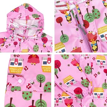 Vine Kids One Piece Rainsuit Coverall 