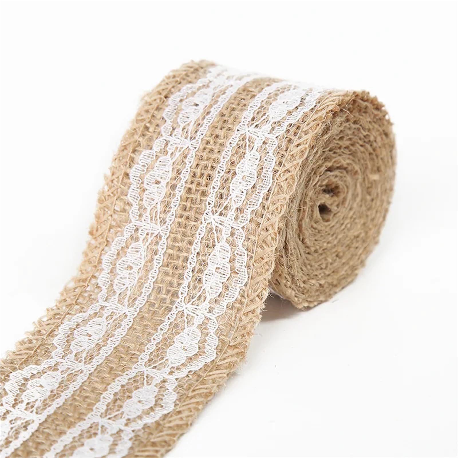 Jute Burlap Ribbon, Jute Burlap Ribbon White Lace Trim 1-10m