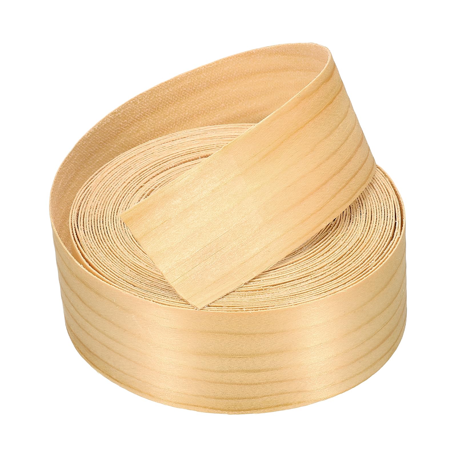 sourcing map 38mm x 7.62m Wood Edge Banding, Pre-Glued Iron on Edging Strip, Plywood Wood Grain Repair Tape for Cabinet Repair, Furniture Restoration, Handicraft DIY, Pine