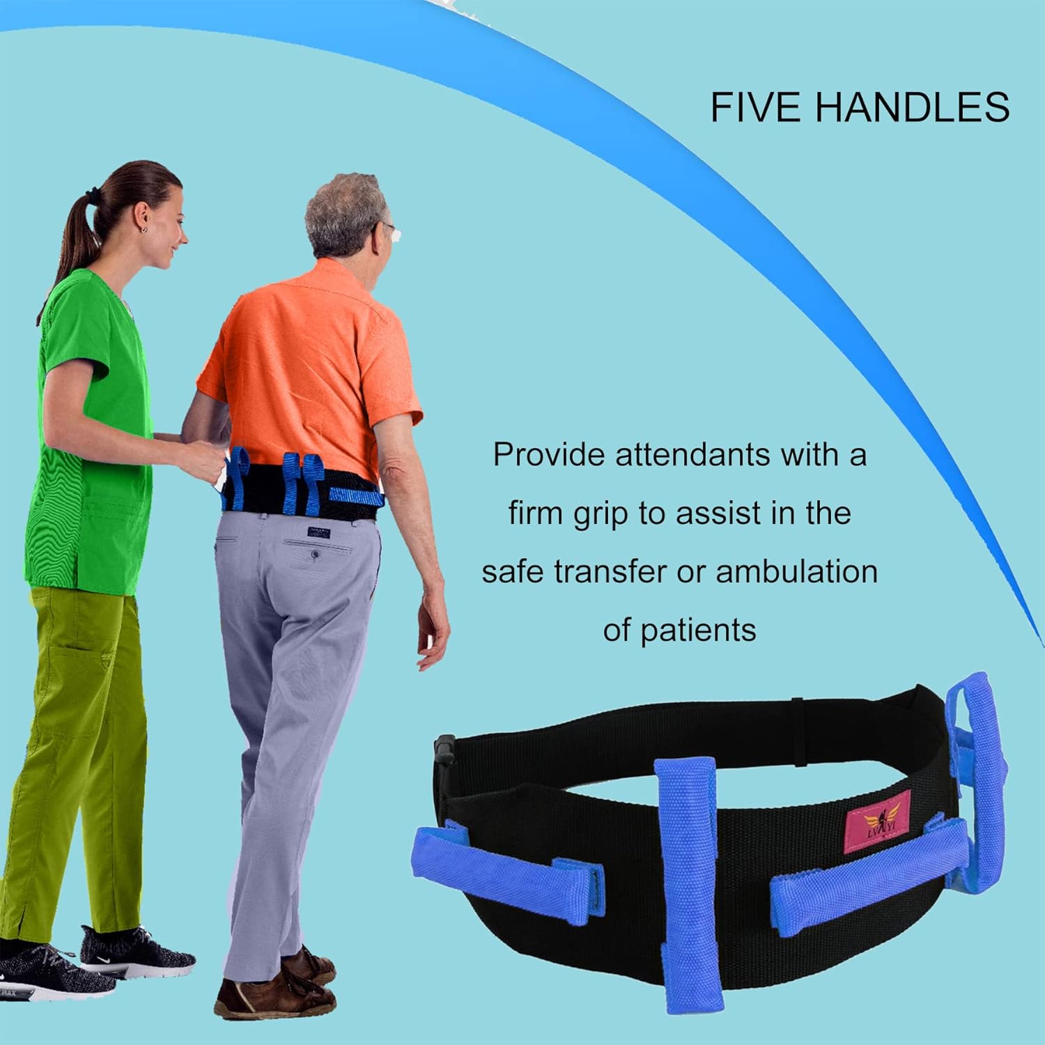 Buy EL&IT·Wings Transfer Gait Belt with Handle and Quick Release Buckle