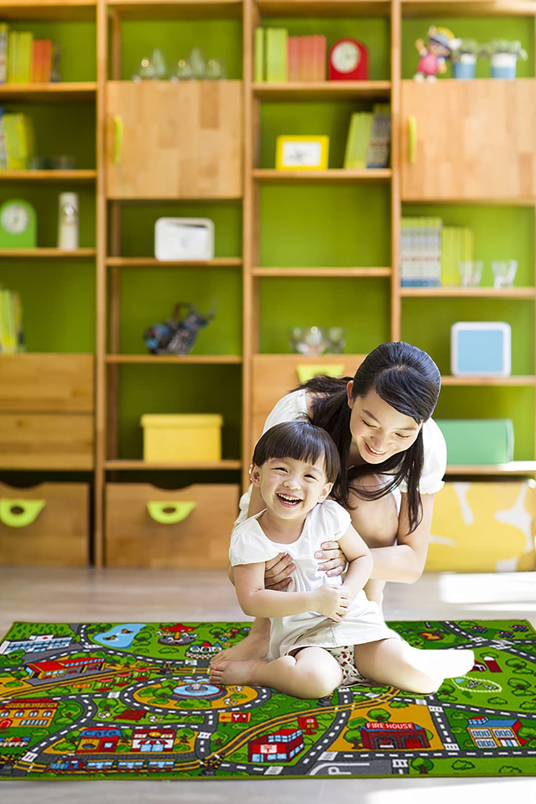 Buy Sharellon Kids Carpet Playmat Rug Amusement Park City Life Kids Rug