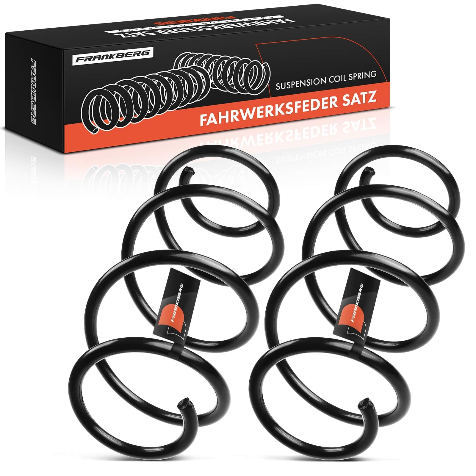 Frankberg 2x Coil Spring Front axle Compatible with Clio III 2010-2012 Modus/Grand Modus 2010-2021 Replace# 540101261R