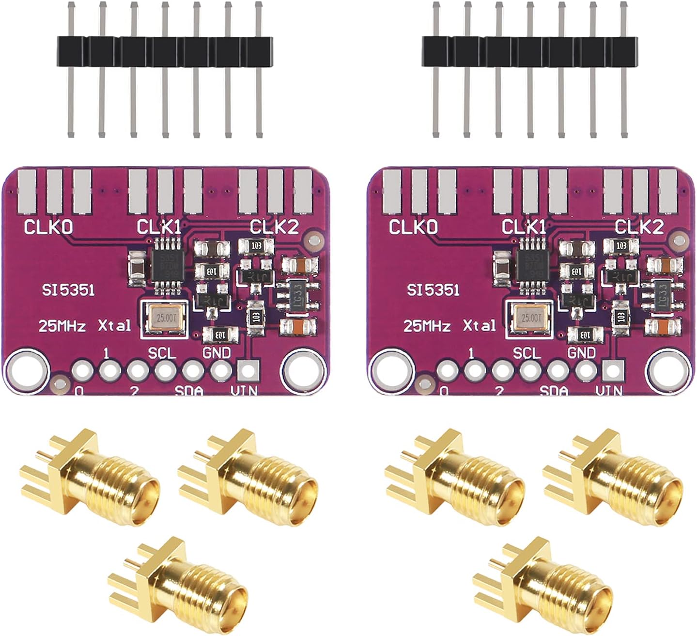 AITRIP 2 PCS Si5351A I2C 25MHZ I2C High Frequency Signal Generator