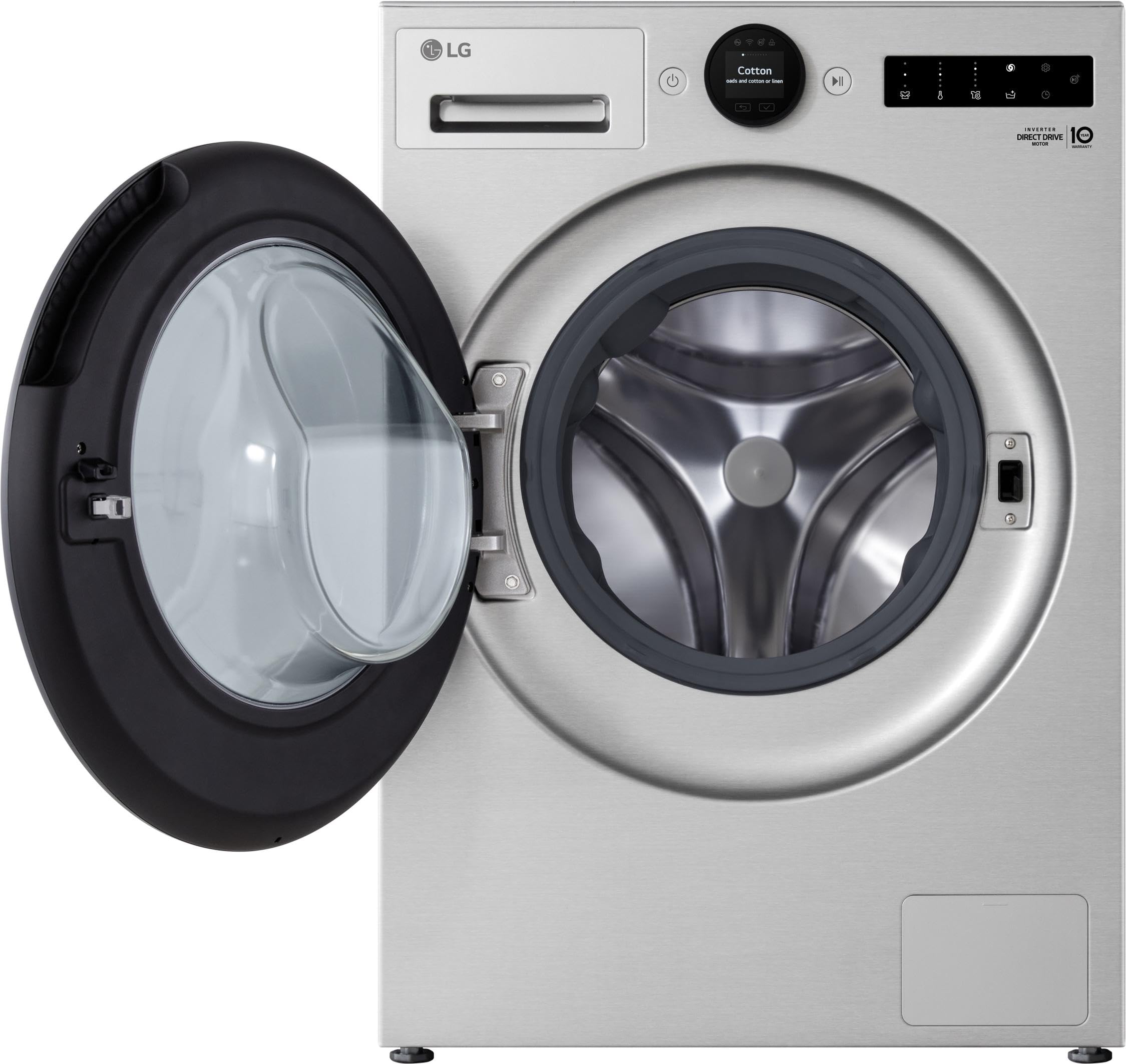 LG F4WX801YS Waschmaschine (11 kg, Energieklasse A-40%, 1.400 U/Min.) mit AI Wash, Easy-Touch Drehregler, TurboWash 360, ThinQ, Silber
