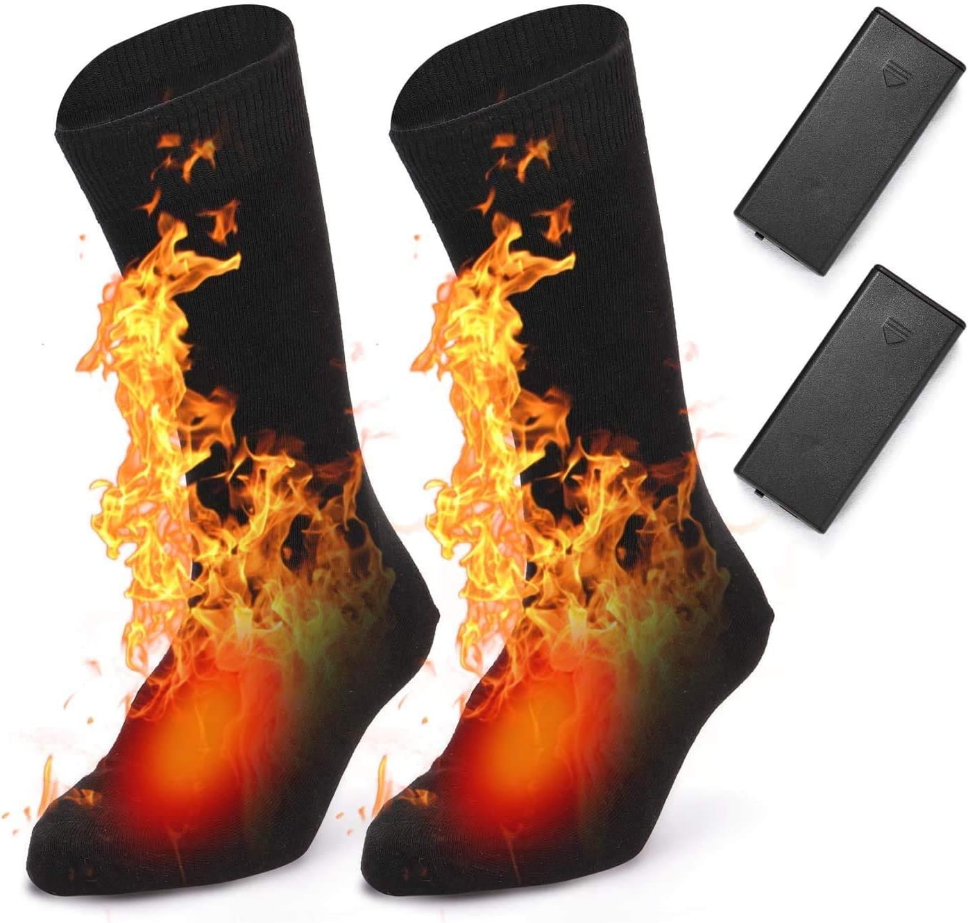 Calcetines Calefactables Calcetines con Calefacción Eléctrica para Deportes de Invierno, esquí, Snowboard, Calcetines para Hombre y Mujer
