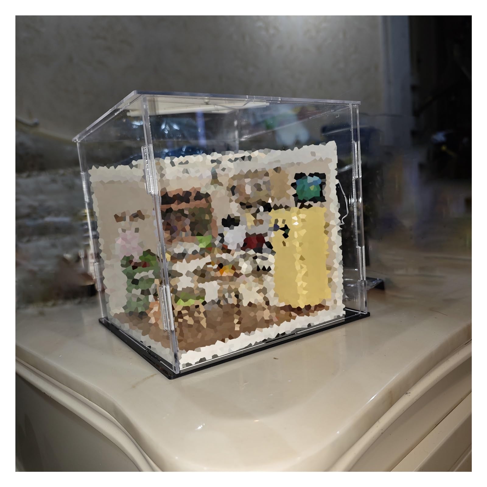 Vitrina Acrílica Transparente De 25x70x70 Cm – Exhibidor A Prueba De Polvo Para Figuras, Coleccionables Y Juguetes, Fácil Montaje