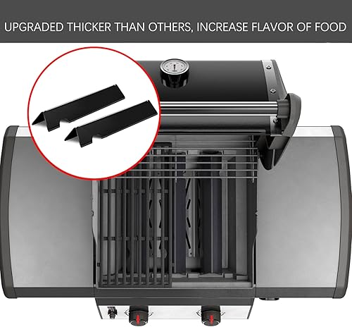 Miniatura 2 de Piezas de repuesto para parrilla, barras aromatizantes, deflector de calor para Weber Genesis II Piezas de parrilla GS4 GBS 66794 Barras de sabor