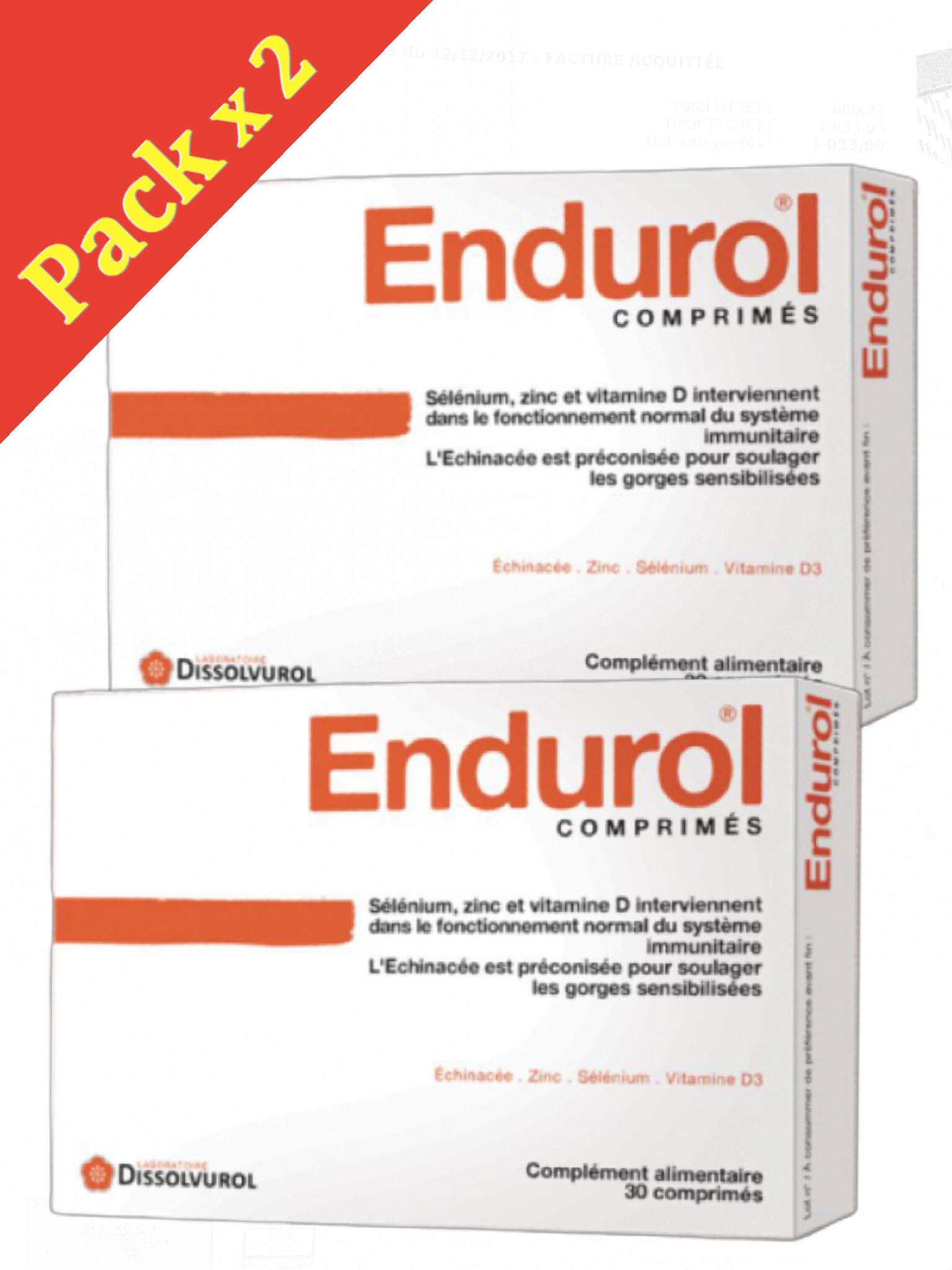 Endurol Systeme Immunitaire 30 Cprs lot de 2 boites