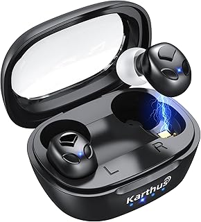 Karthus OTC Hearing Aids for Seniors & Adults, Rechargeable Hearing Aids with Noise Cancelling & Clear Sound, 16-Channel Digital DSP & 2 Environment Modes, 80+ Hour Battery Life, Comfort-Fit, Black