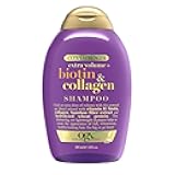 Thick & Full + Biotin Collagen Extra Strength Volumizing Shampoo with Vitamin B7 Hydrolyzed Wheat Protein for Fine Hair. Sulfate-Free Surfactants Thicker, Fuller Hair, 13 Fl Oz