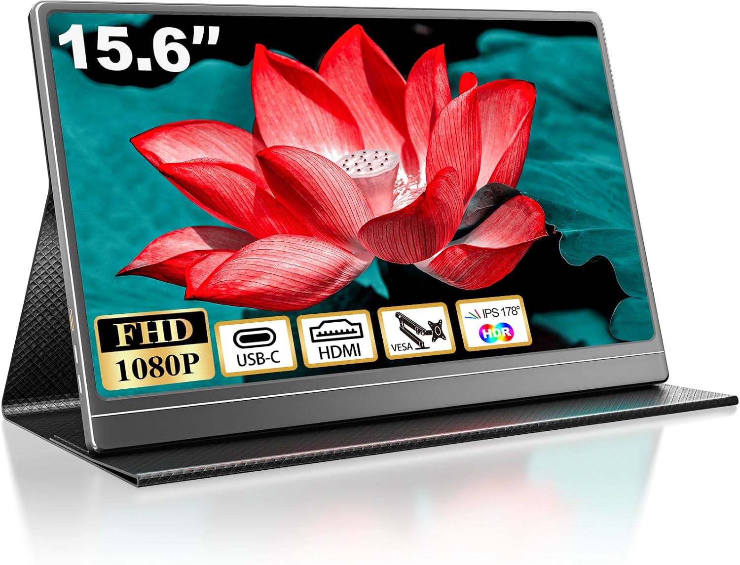 ZFTVNIE 小型 HDMI モニター、13.3インチ1366x768ミニモニター、VGA