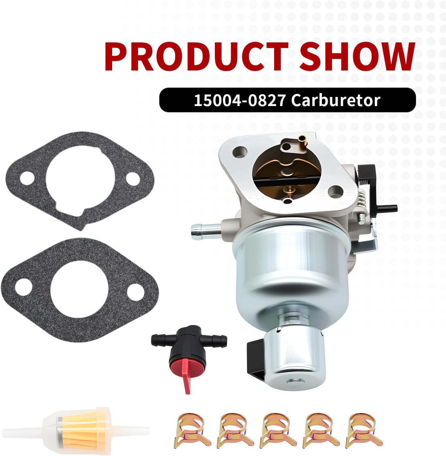 15004-0827 Carburetor with Gasket Compatible with FS600V FR600V 18.5HP Vertical Engine 15004-7053