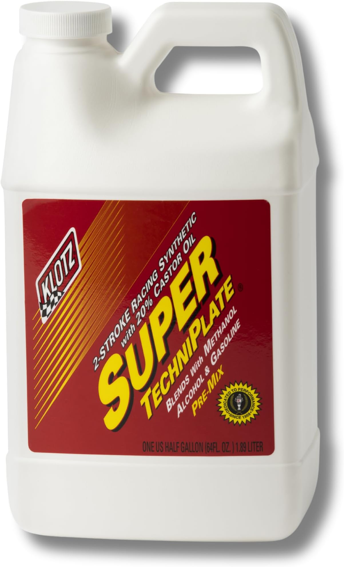 Klotz Super TechniPlate Synthetic Pre-Mix Oil for 2-Stroke Engines โ 1/2 Gallon KL-109