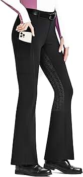 Amazon.com: FitsT4 Sports Women's Fleece Lined Bootcut Horse