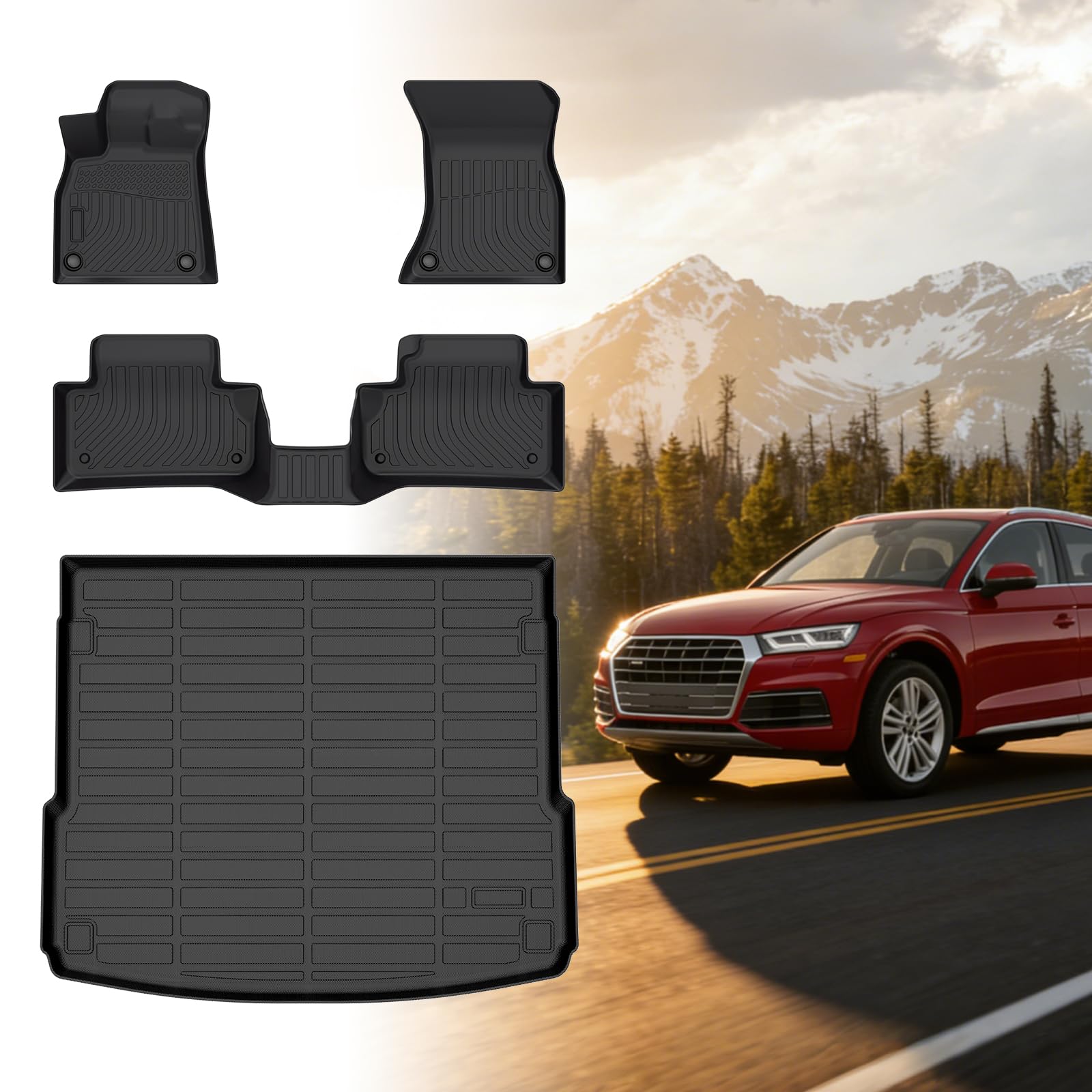 Floor Mats for Audi Q5 & SQ5 2018 2019 2020 2021 2022 2023 2024 2025