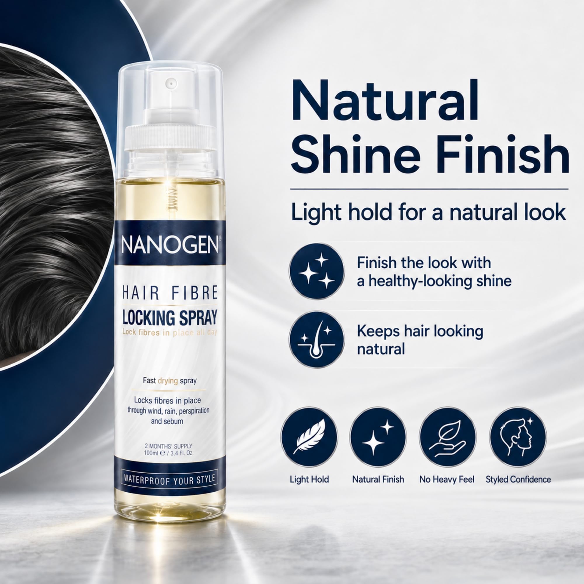 NANOGEN Hair Fibre Locking Spray 100ml 2