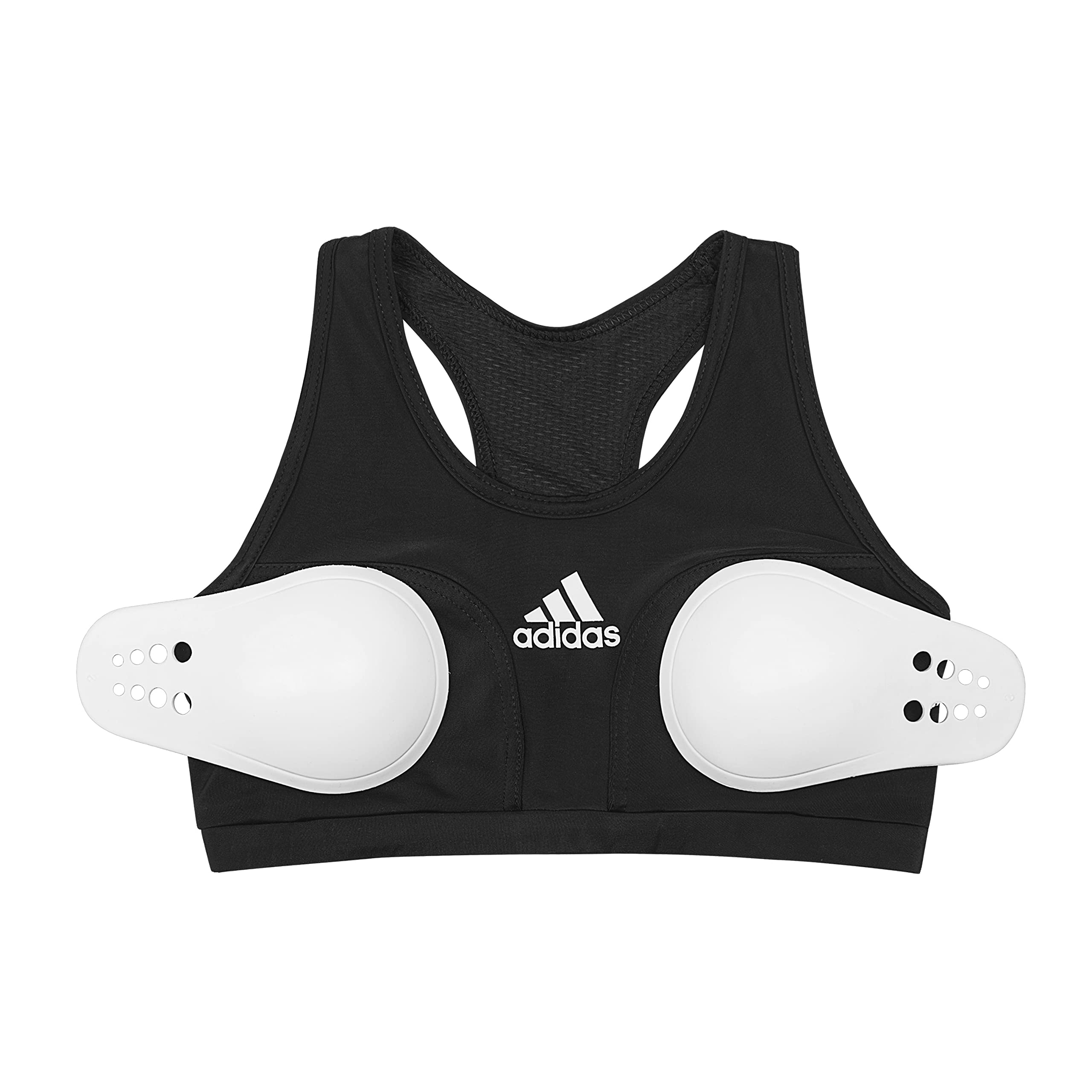 adidas Protege Poitrine Coque + brassière (Couleur : Blanc - Taille : L)