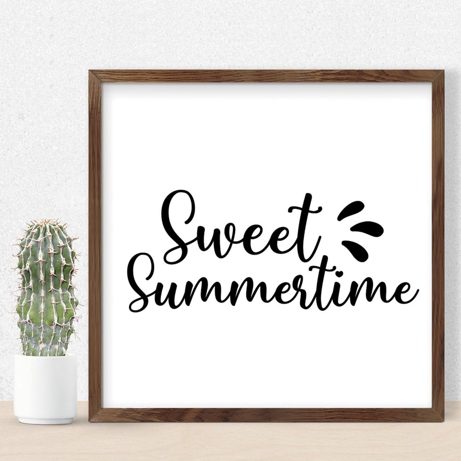 Citations positives et décoration murale Sweet Summer Time pour illuminer votre foyer