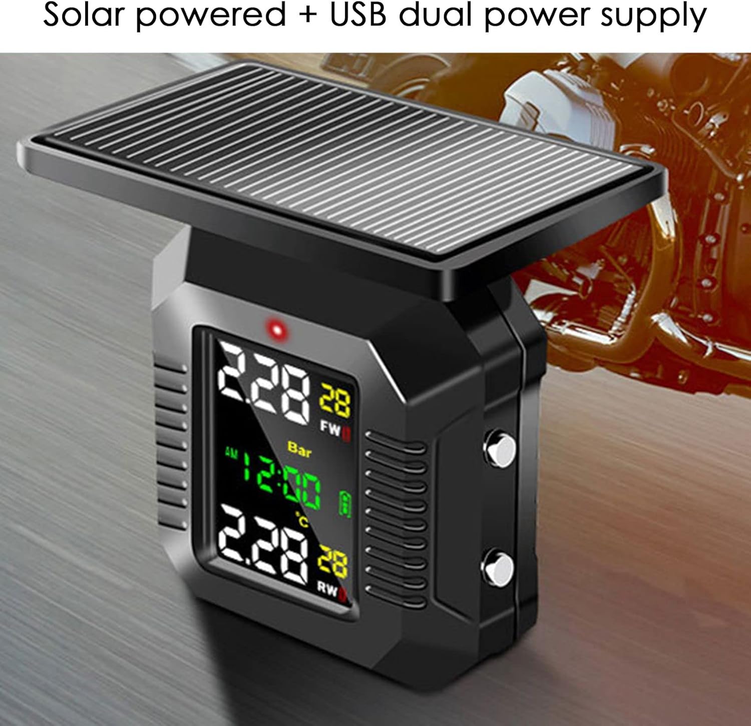 Besuso M9 TPMS Solar and USB Power