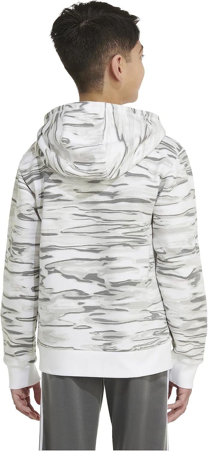 adidas boys Long Sleeve Camo Print Hoodie - Image 4