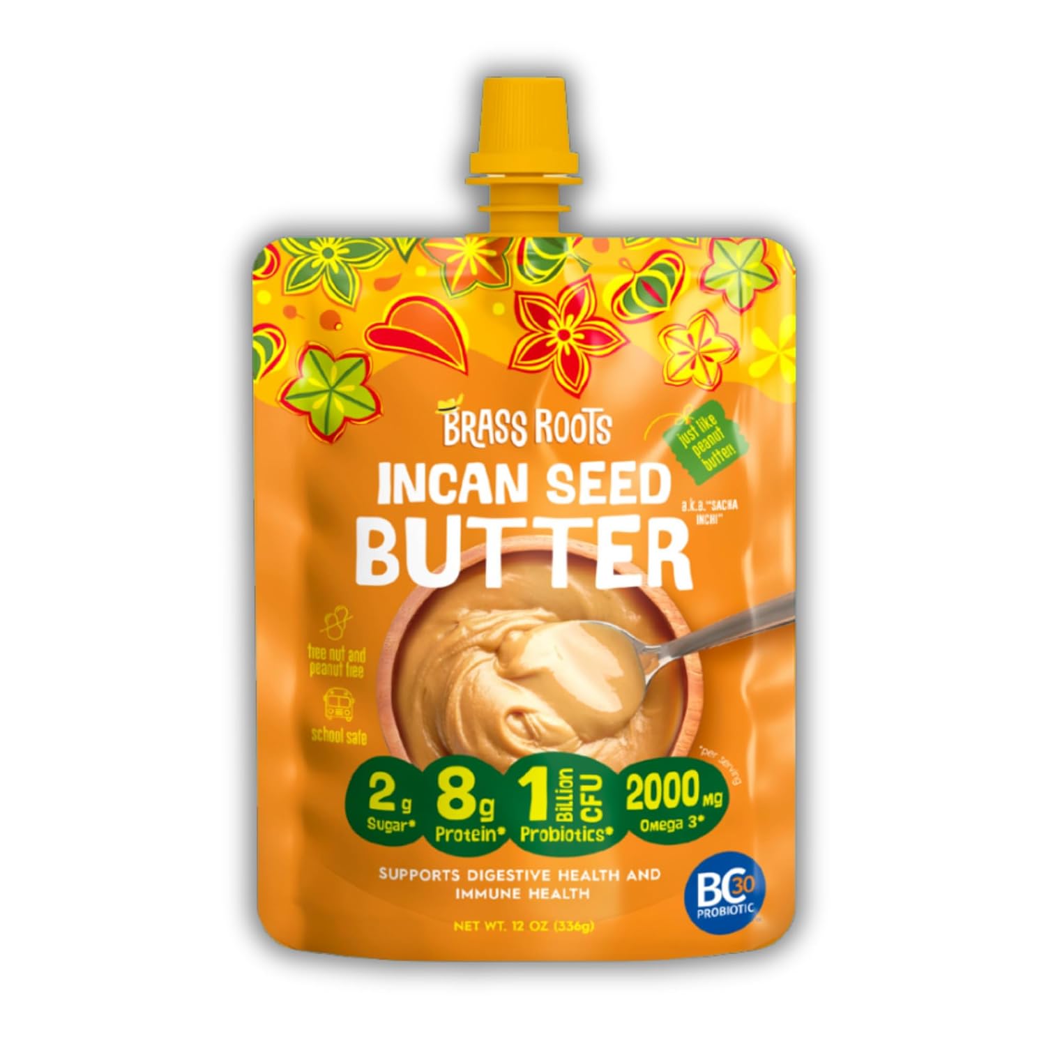 Brass Roots Sacha Inchi Seed Butter, Peanut Butter Alternative, 10 oz